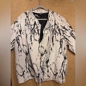 Ulla Popken Monochrome Patterned Jacket Size 24/26